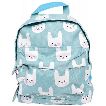 this charming blue toned backpack will be just what your little ones need when going to school or out to play! 