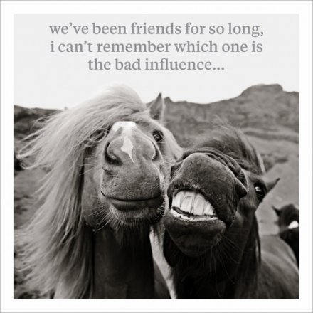 Bad Influence Greeting Card