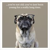 A humorous photographic card with age slogan. A great birthday card for a number of recipients. 