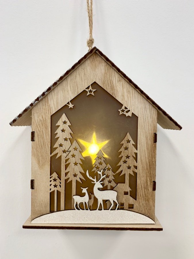 Woodland Scene LED House Decoration 44166 Christmas / Display and