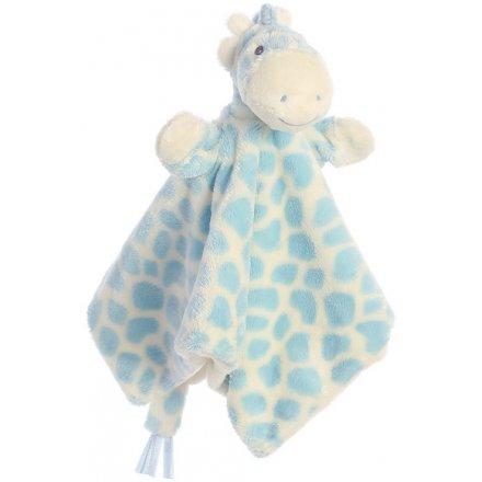 Gigi Giraffe Blue Puppet Blanket 