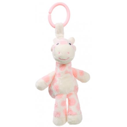 Pretty Pink Giraffe Pram Soft Toy 
