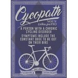  A comical metal sign featuring a text quote and print 
