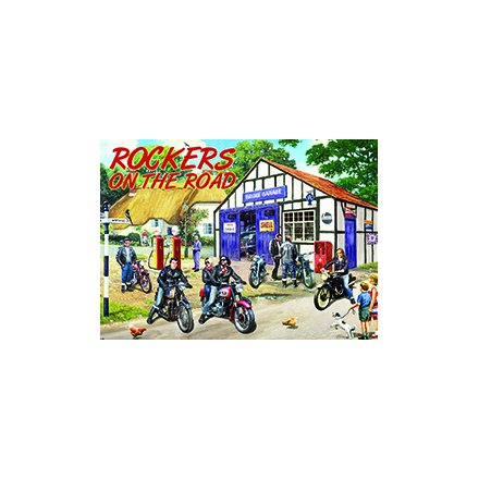Rockers On The Road Metal Sign 