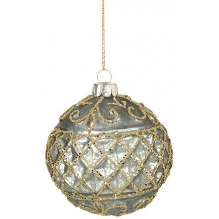 Glass Hanging Bauble 8cm