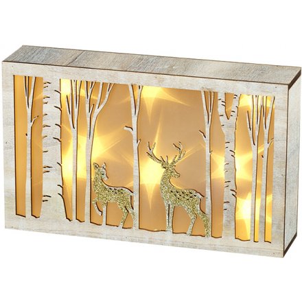 LED Woodland Scene Plaque 