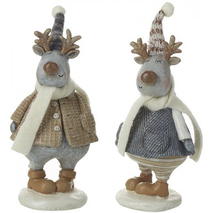 Grey Reindeer Ornaments, 2a