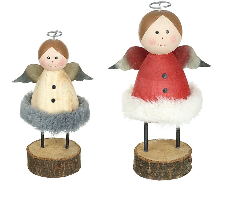 ZFF078A / Assorted Wooden Nordic Angels Set | 44502 | Christmas ...