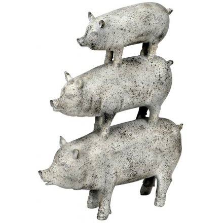Stone Inspired Stacking Pigs 