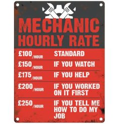 a vintage style metal sign 