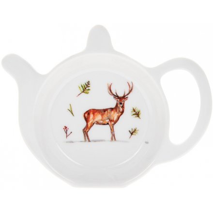 Winter Stags Teabag Tidy