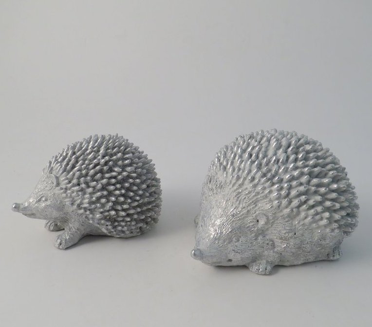 Sparkly Silver Hedgehog, 10cm 44687 Christmas / Ornaments Rosefields
