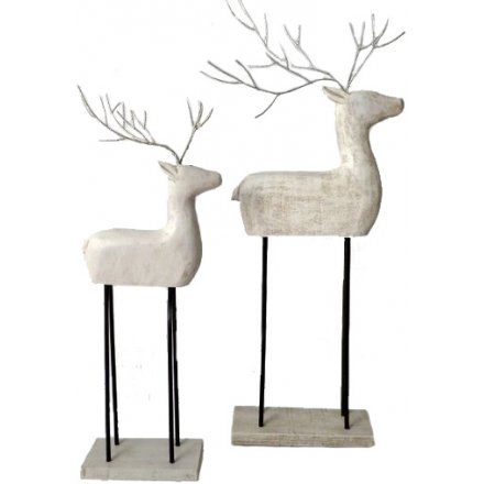Contemporary Reindeer Figure, 32cm 