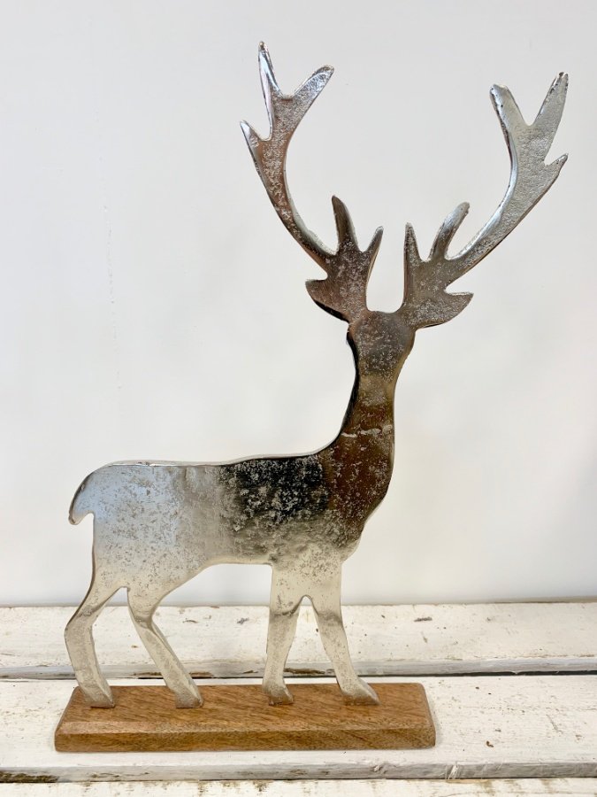 Silver Stag Ornament, Large 44716 Christmas / Ornaments Rosefields