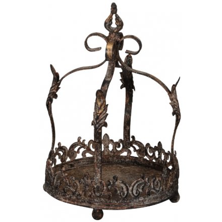 Rustic Bronzed Metal Crown 