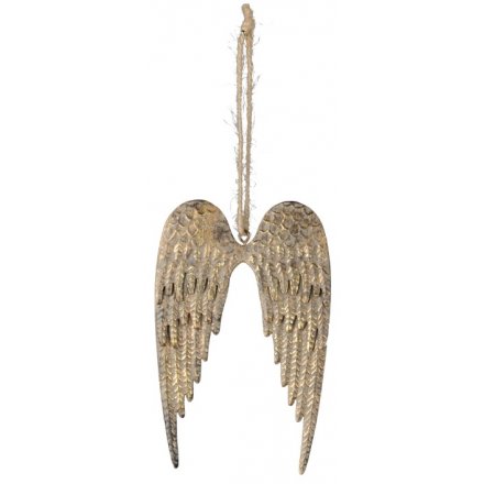 Tarnished Gold Angel Wings 