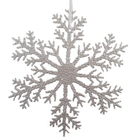 Shop Now Green Large Snowflake Decoration - Plastic 15in - Party Centre