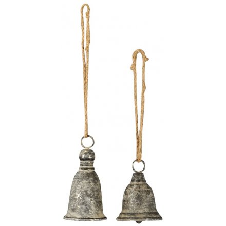Antique Christmas Bells, Grey