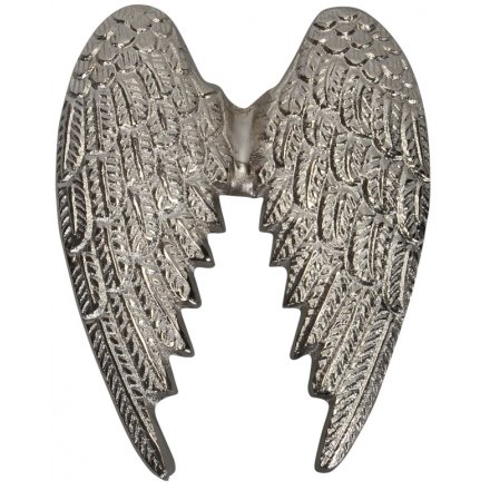 Decorative Silver Angel Wings 