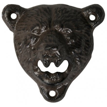 Bear Head Cast Iron Bottle Opener 