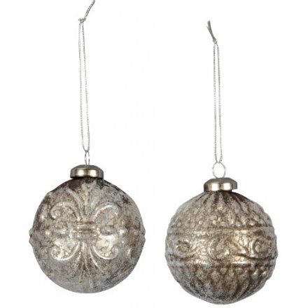 Vintage Luxe Baubles, 2 ass