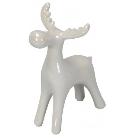 Large White Pearlescent Reindeer