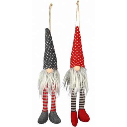 Red/Grey Fabric Hanging Gonks