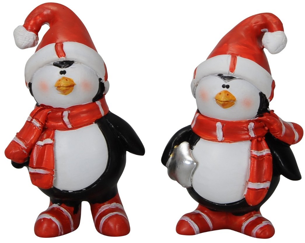 Festive Penguin Figures, 6.5cm 45048 Christmas / Standing