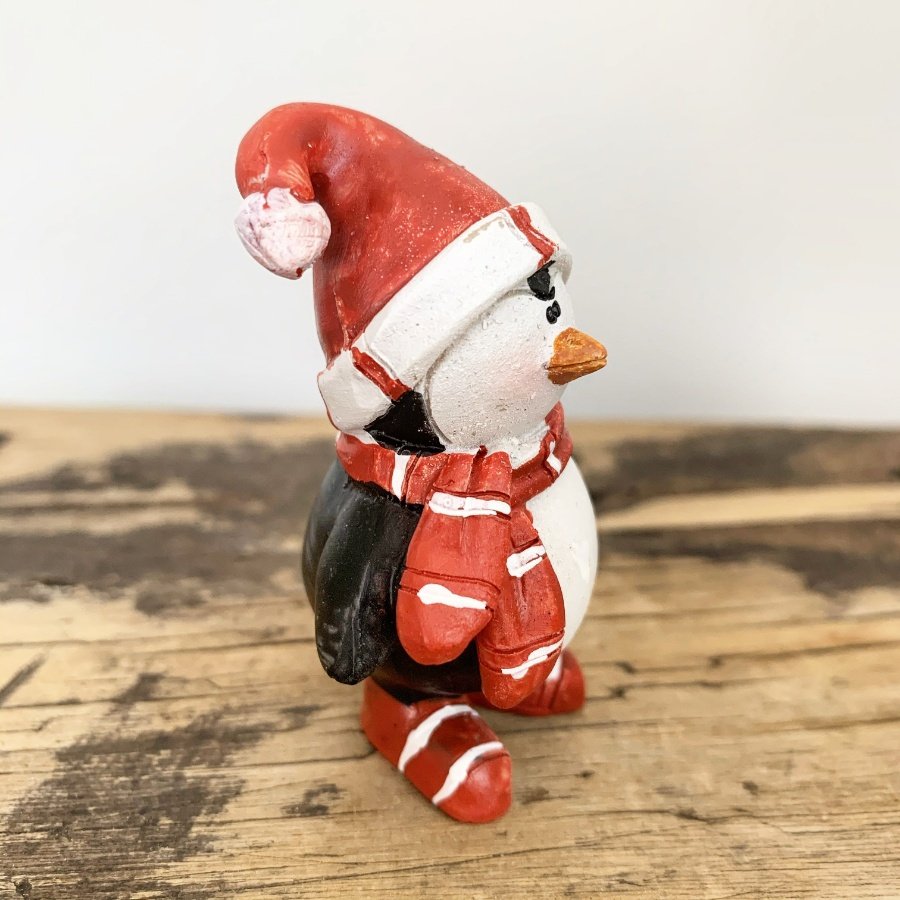 Festive Penguin Figures, 6.5cm 45048 Christmas / Standing Decorations Gainsborough