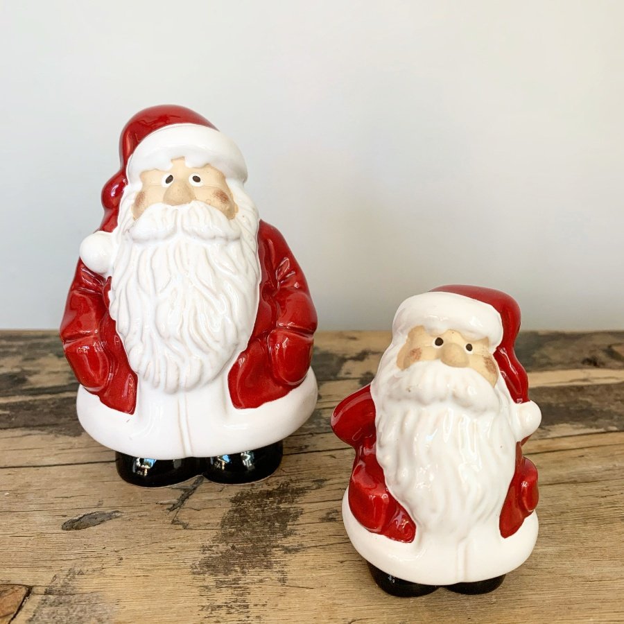 Ceramic Santa Figures 9.5cm | 45059 | Christmas / Standing Decorations ...
