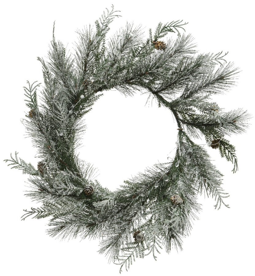 Frosted Crystal Wreath | | Christmas Decorations / Wreaths & Garlands ...