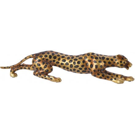 Crouching Leopard Ornament 