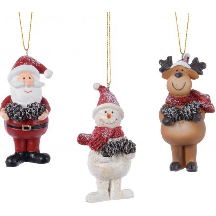 Santa, Snowman and Reindeer Hanger, 3a