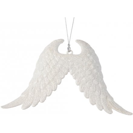 Glitter Angel Wings, 10cm
