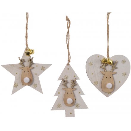 Gold Star/Heart/Tree Hanger, 3a