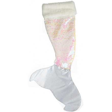 Silver and Pink Mermaid Stocking