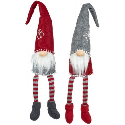 Long Legged Red & Grey Gnomes Mix, 58cm