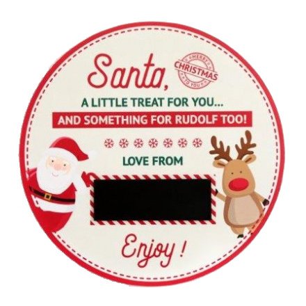 Santa & Rudolph Treat Plate 