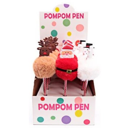 Christmas Pom Pom Pen