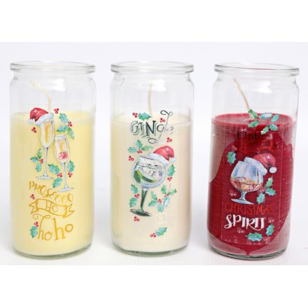 Festive Tipple Scented Tube Candles