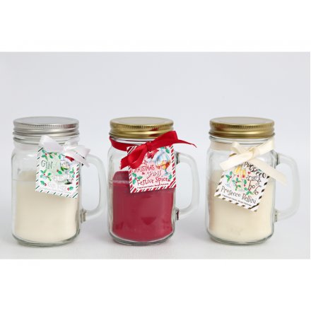 Festive Tipple Scented Candle Jars
