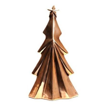 Tarnished Gold Tree Ornament, 21cm 