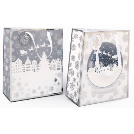 Large Festive Frost Themed Giftbags