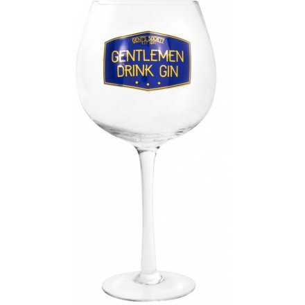 Gents Society Gin Glass