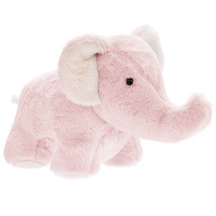 Fluffy Pink Elephant Doorstop 