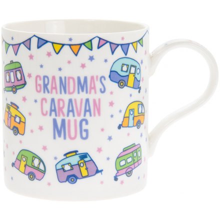 Colourful Grandmas Caravan Mug 