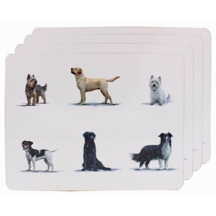 Printed Dog Placemats Pack of 4