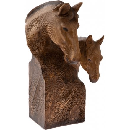 Animal Kingdom Wooden Horse Bust 