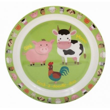 Fun Farm Plastic Plate 