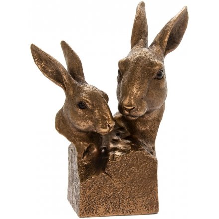 Bronzed Set of Hares from Reflections